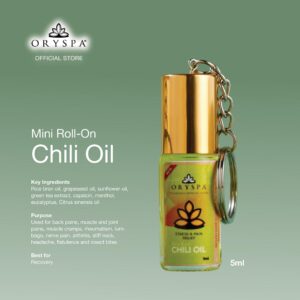 Chili Oil Mini Roll-on with Keychain 5ml